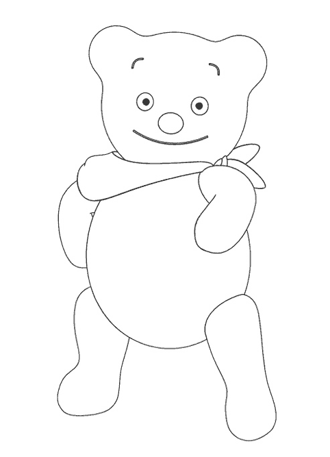 coloriage le nounours de bebe lilly